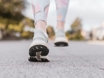 The Japanese walking method engages the core for weight loss. 