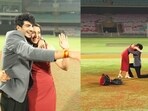 Stills from Smriti Mandhana and Palaash Muchhal's engagement video