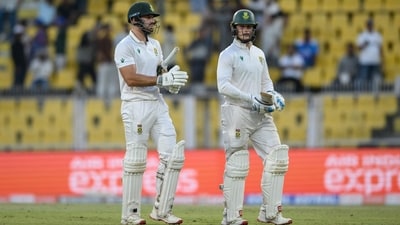 South Africa consolidated their dominant position in the second Test after establishing a hefty 288-run cushion in the first innings. By stumps on Day 3, the hosts comfortably progressed to 26/0 in their second innings, tightening their hold on the match. (AFP) South Africa consolidated their dominant position in the second Test after establishing a hefty 288-run cushion in the first innings. By stumps on Day 3, the hosts comfortably progressed to 26/0 in their second innings, tightening their hold on the match. (AFP)