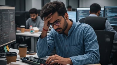 An employee feared losing an MNC offer as his firm enforced a 90 day notice period. (Representational image/Gemini AI generated) An employee feared losing an MNC offer as his firm enforced a 90 day notice period. (Representational image/Gemini AI generated)