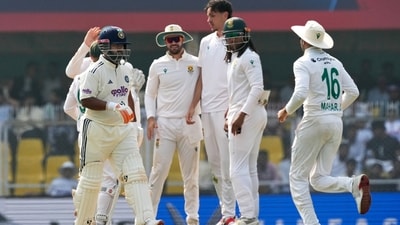 India's captain Rishab Pant walks off the field after losing his wicket on the third day of the second cricket test match between India and South Africa in Guwahati (AP) India's captain Rishab Pant walks off the field after losing his wicket on the third day of the second cricket test match between India and South Africa in Guwahati (AP)