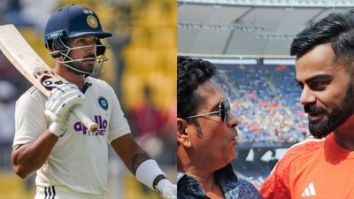 Dhruv Jurel handed stern lesson batting at historic No. 4 spot of Sachin Tendulkar and Virat Kohli. (PTI and ANI) Dhruv Jurel handed stern lesson batting at historic No. 4 spot of Sachin Tendulkar and Virat Kohli. (PTI and ANI)