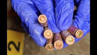Police recover bullets from encounter site in Amritsar.