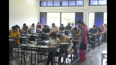 Spread across 1,423 centres in 37 districts, the examination was executed on a massive scale. To ensure transparency and curb any malpractice, authorities deployed stringent monitoring systems. (HT) Spread across 1,423 centres in 37 districts, the examination was executed on a massive scale. To ensure transparency and curb any malpractice, authorities deployed stringent monitoring systems. (HT)