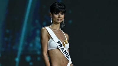 Miss France Eve Gilles takes part in the final competition of the 2025 Miss Universe pageant in Nonthaburi, north of Bangkok, on November 21, 2025. (AFP) Miss France Eve Gilles takes part in the final competition of the 2025 Miss Universe pageant in Nonthaburi, north of Bangkok, on November 21, 2025. (AFP)