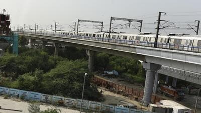 The 12.3km extension of the Green Line from Inderlok to Indraprastha comprises 10 stations. (HT Archive) The 12.3km extension of the Green Line from Inderlok to Indraprastha comprises 10 stations. (HT Archive)