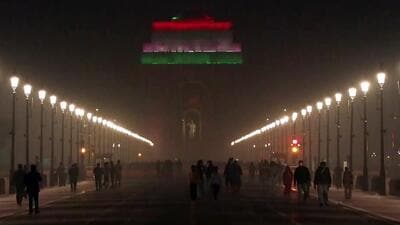 The India Meteorological Department (IMD) said the altitude of the cloud—above 10 km—meant that air pollution levels in an already struggling Delhi, where it reached around 11pm, would not be significantly affected. (ANI)