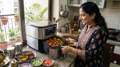 When the craving hits, the digital air fryer is quicker than the kadai. When the craving hits, the digital air fryer is quicker than the kadai.