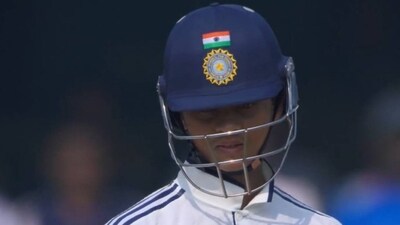 Yashasvi Jaiswal after dismissal against South Africa in Guwahati, (@cricket12craze/x.com)
