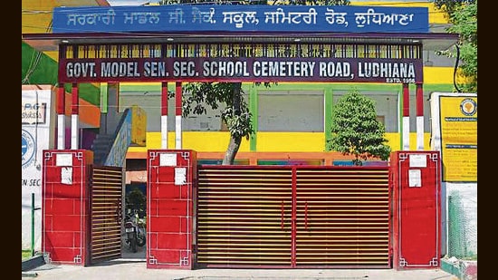 A PM SHRI school in Ludhiana. (HT Photo)