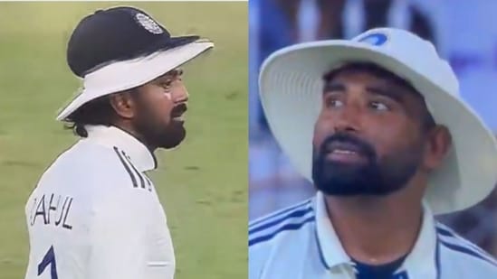 KL Rahul got a bit miffed with Mohammed Siraj for his wild throw. (Screengrab/Jio Hotstar)