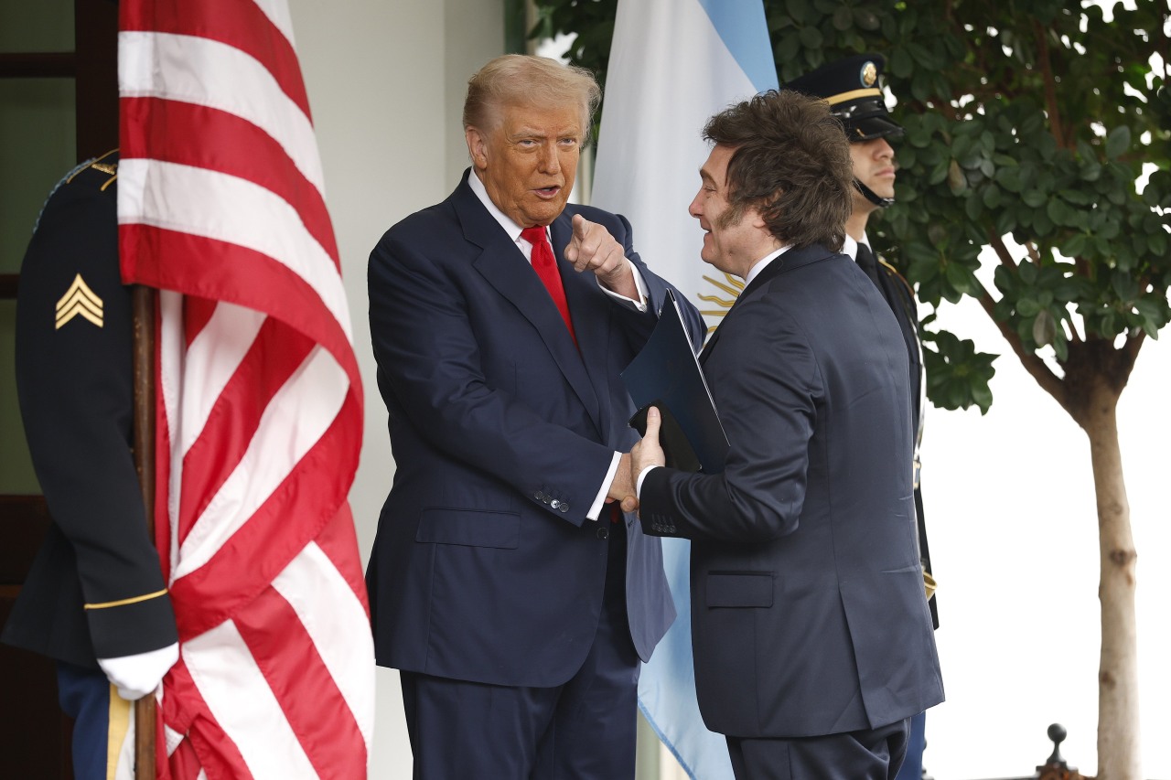 President Trump greeted Argentine President Javier Milei at the White House in October. President Trump greeted Argentine President Javier Milei at the White House in October.