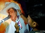 An Artist paints a portrait of late singer Zubeen Garg on his 53rd birth anniversary, organised by The Assam Pradesh Congress Committee (APCC), in Guwahati on Tuesday. (Photo for representation) An Artist paints a portrait of late singer Zubeen Garg on his 53rd birth anniversary, organised by The Assam Pradesh Congress Committee (APCC), in Guwahati on Tuesday. (Photo for representation)