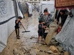 The United Nations humanitarian office last week said the downpours have damaged at least 13,000 tents.