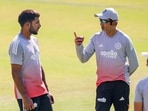 India's head coach Gautam Gambhir with player Dhruv Jurel India's head coach Gautam Gambhir with player Dhruv Jurel