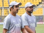 India's head coach Gautam Gambhir and Kuldeep Yadav