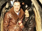 Celina Jaitly with husband Peter Haag Celina Jaitly with husband Peter Haag
