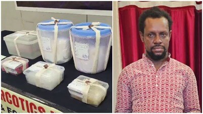 Nigerian national held with synthetic drugs worth ₹23 crore Nigerian national held with synthetic drugs worth ₹23 crore