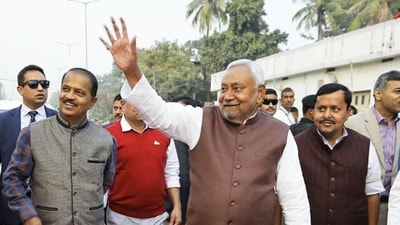 Nitish Kumar sets five-year target of 10 million jobs as Bihar clears major development push (HT photo)