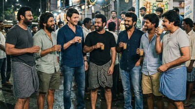 <p>ఒక చిత్రంలో నాని, పవన్ కళ్యాణ్ కూడా ఇతర టాలీవుడ్ స్టార్లు తో పాటు క్యాజువల్ దుస్తులలో 'గరం చాయ్' కోసం చేరారు.</p> (Instagram: SuryaTeja Kandukuri/thebackpackerboy)