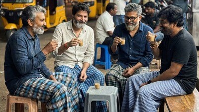 <p>ఎస్ఎస్ రాజమౌళి, త్రివిక్రమ్ శ్రీనివాస్, సుకుమార్ బి, పూరి జగన్నాథ్ వంటి ప్రముఖ టాలీవుడ్ దర్శకులు కూడా లుంగీలలో కబుర్లు చెప్పుకుంటున్నారు. </p> (Instagram: SuryaTeja Kandukuri/thebackpackerboy)