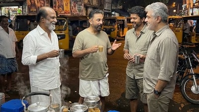 <p>రజనీకాంత్, కమల్ హాసన్, విజయ్, అజిత్ కుమార్ ల ఏఐ ఫొటోలు కూడా వైరల్ గా మారాయి.</p> (Instagram: HooHoo/hoohoocreations80)