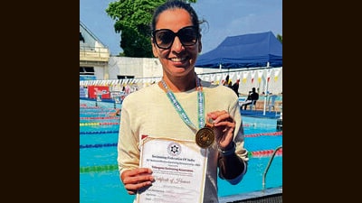 Abhipsha Thakur in Singapore. (HT Photo)