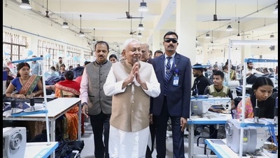 Bihar chief minister Nitish Kumar inspects an industrial unit a day before the first meeting of his new cabinet. (@NitishKumar/X) Bihar chief minister Nitish Kumar inspects an industrial unit a day before the first meeting of his new cabinet. (@NitishKumar/X)