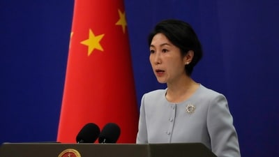 Chinese Foreign Ministry spokesperson Mao Ning speaks during a press conference at the Ministry of Foreign Affairs in Beijing. (File photo.) (AP)