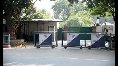 Former Bihar CM Rabri Devi’s 10 Circular Road residence in Patna. (Santosh Kumar/HT)