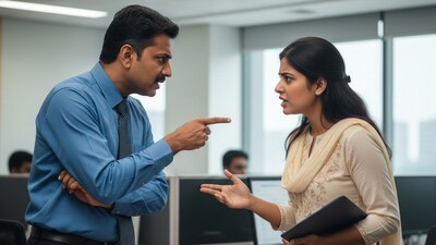 A woman shared that her manager refused WFH for menstrual pain and likened her cramps to a headache. (Representational image/Gemini AI generated) A woman shared that her manager refused WFH for menstrual pain and likened her cramps to a headache. (Representational image/Gemini AI generated)