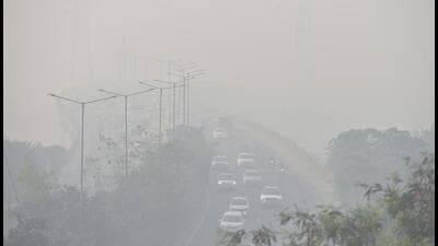 In Ghaziabad, three of the four monitoring stations were active on Monday. (Sakib Ali /HT photo) In Ghaziabad, three of the four monitoring stations were active on Monday. (Sakib Ali /HT photo)