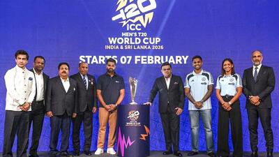 India's T20 captain Suryakumar Yadav poses with the T20 World Cup trophy. (Handout) India's T20 captain Suryakumar Yadav poses with the T20 World Cup trophy. (Handout)