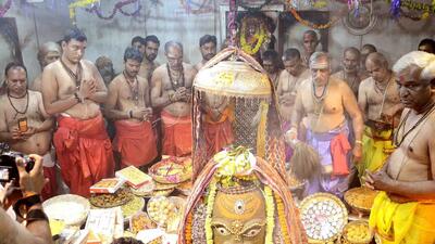 The Lord Mahakal temple in Ujjain. (HT File) The Lord Mahakal temple in Ujjain. (HT File)