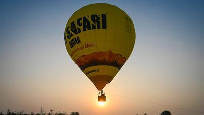 Trials for the hot air balloon rides were conducted at Baansera Park on Tuesday. (Sanchit Khanna/HT Photo) Trials for the hot air balloon rides were conducted at Baansera Park on Tuesday. (Sanchit Khanna/HT Photo)