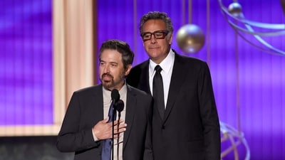 (L-R) Ray Romano and Brad Garrett speak onstage during the 77th Primetime Emmy Awards at Peacock Theater on September 14, 2025 in Los Angeles, California. (Getty Images via AFP) (L-R) Ray Romano and Brad Garrett speak onstage during the 77th Primetime Emmy Awards at Peacock Theater on September 14, 2025 in Los Angeles, California. (Getty Images via AFP)
