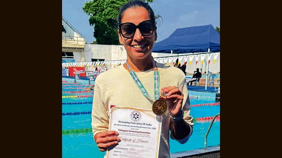 Abhipsha Thakur in Singapore. (HT Photo)