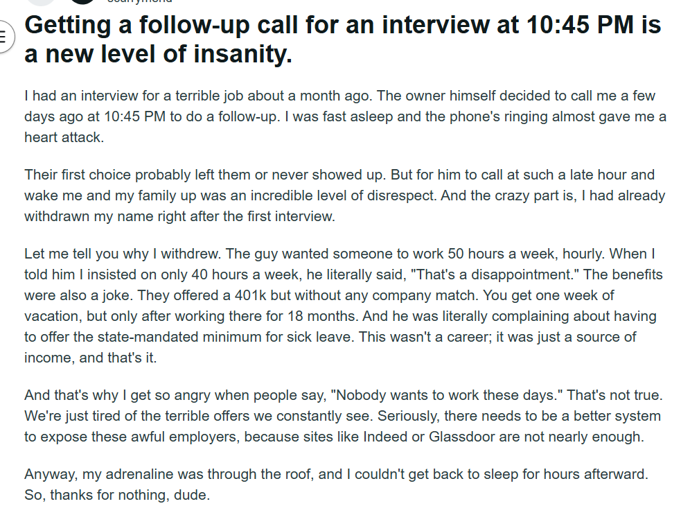 Screengrab of the Reddit post. (Reddit)