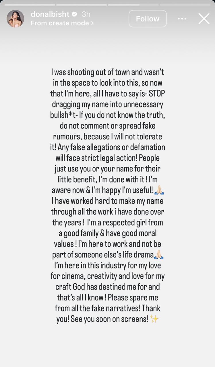 Donal Bisht's post on Instagram Donal Bisht's post on Instagram