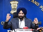 Delhi environment minister Manjinder Singh Sirsa at a press conference at the secretariat in New Delhi. Delhi environment minister Manjinder Singh Sirsa at a press conference at the secretariat in New Delhi.