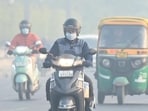 In Noida, Tuesday’s AQI reading of 373 was the first time in eight days that levels fell below 390 – a threshold breached every day since November 18. The city’s air has remained “very poor” or worse for at least 19 consecutive days, dating back to November 7. (Sunil Ghosh/HT Photo)