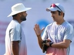 India's head coach Gautam Gambhir with stand-in captain Rishabh Pant during the second Test cricket match between India and South Africa. India's head coach Gautam Gambhir with stand-in captain Rishabh Pant during the second Test cricket match between India and South Africa.