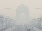 Kartavya Path on Wednesday morning. (Arvind Yadav/HT Photo)