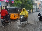 Heavy rains lashed several districts across Tamil Nadu on Monday.