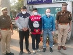 Police said Vishal, Amir and Varun procured bank accounts, debit cards, cheque books and pre-activated SIMs for the operation. Varun allegedly ran a separate call centre using the same method. (HT Photos)