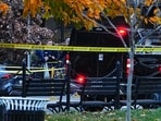 Law enforcement officers secure the scene after a shooting in Washington, DC, US, on Wednesday Law enforcement officers secure the scene after a shooting in Washington, DC, US, on Wednesday