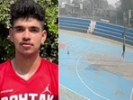 Hardik Rathi, a national level player, died after the basketball hoop collapsed on him. Hardik Rathi, a national level player, died after the basketball hoop collapsed on him.