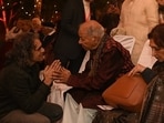 Filmmaker Imtiaz Ali, flautist Pandit Hari Prasad Chaurasia and author Satya Saran from last year’s Metaphor Literature Lucknow Litfest