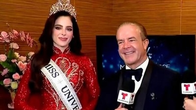 Raul Rocha (right) with Mexico's Fatima Bosch after she was crowned Miss Universe 2025. (Pic courtesy: Telemundo.com) Raul Rocha (right) with Mexico's Fatima Bosch after she was crowned Miss Universe 2025. (Pic courtesy: Telemundo.com)