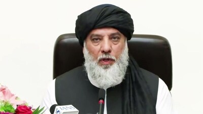 New Delhi: Afghanistan Minister of Commerce and Industry, Alhaj Nooruddin Azizi speaks to the media, in New Delhi on Monday. (ANI Video Grab) (ANI Video Grab) New Delhi: Afghanistan Minister of Commerce and Industry, Alhaj Nooruddin Azizi speaks to the media, in New Delhi on Monday. (ANI Video Grab) (ANI Video Grab)